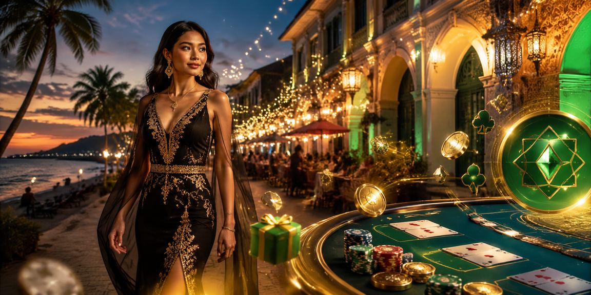 Permainan baccarat Hari Raya di Pulau Pinang dengan suasana tempatan